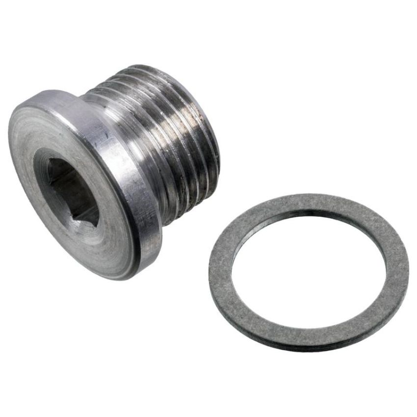 FEBI 175069 Oil Drain Plug for engine, with seal ring
