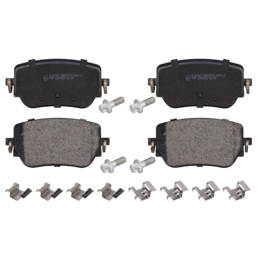 FEBI 177185 Brake Pad Set with fastening material
