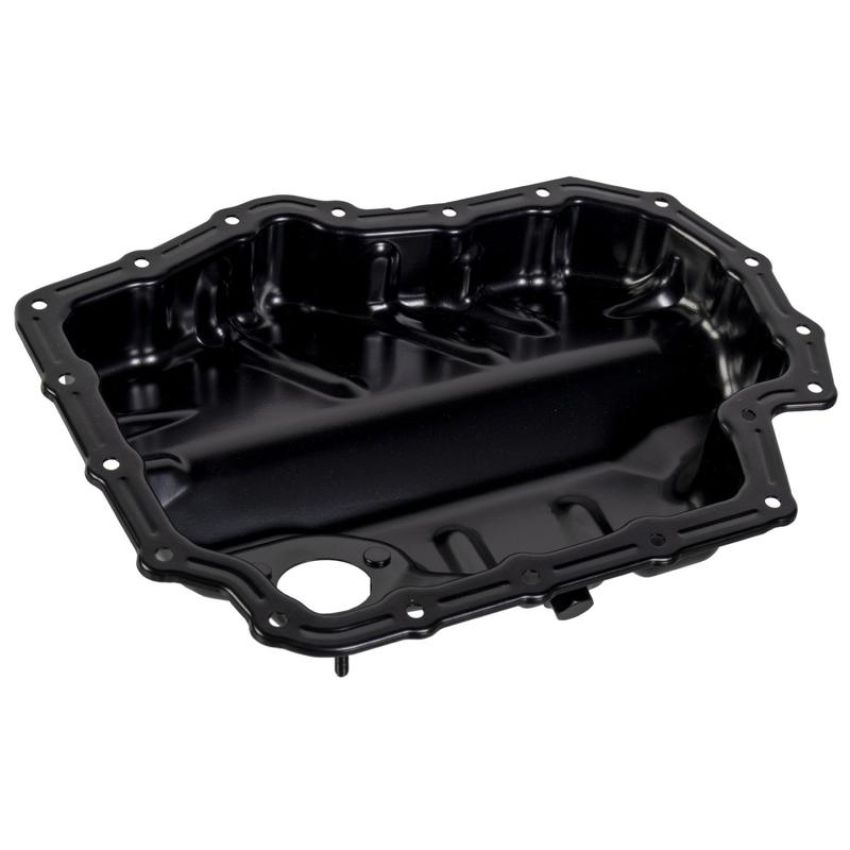 FEBI 180692 Oil Pan with oil drain plug, seal ring and bore for oil level sensor