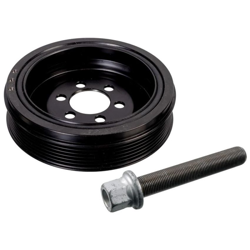 FEBI 181867 Pulley for crankshaft, with bolt