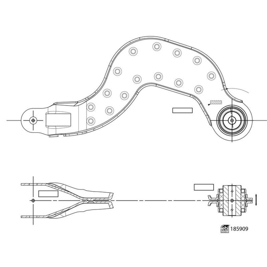 FEBI 185909 Control Arm with bush