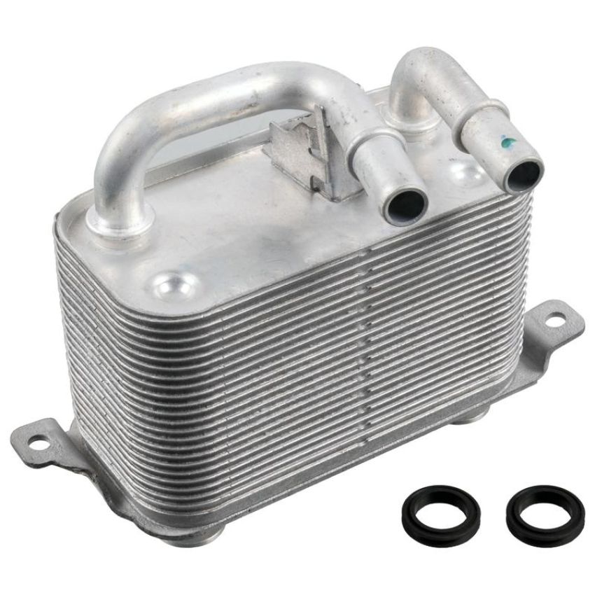 FEBI 188338 Oil Cooler for automatic transmission, with seal rings