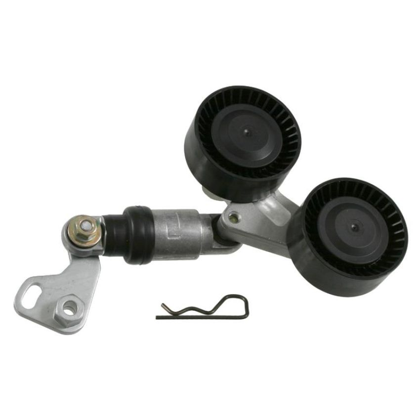 FEBI 21296 Tensioner Assembly with vibration damper, for auxiliary belt