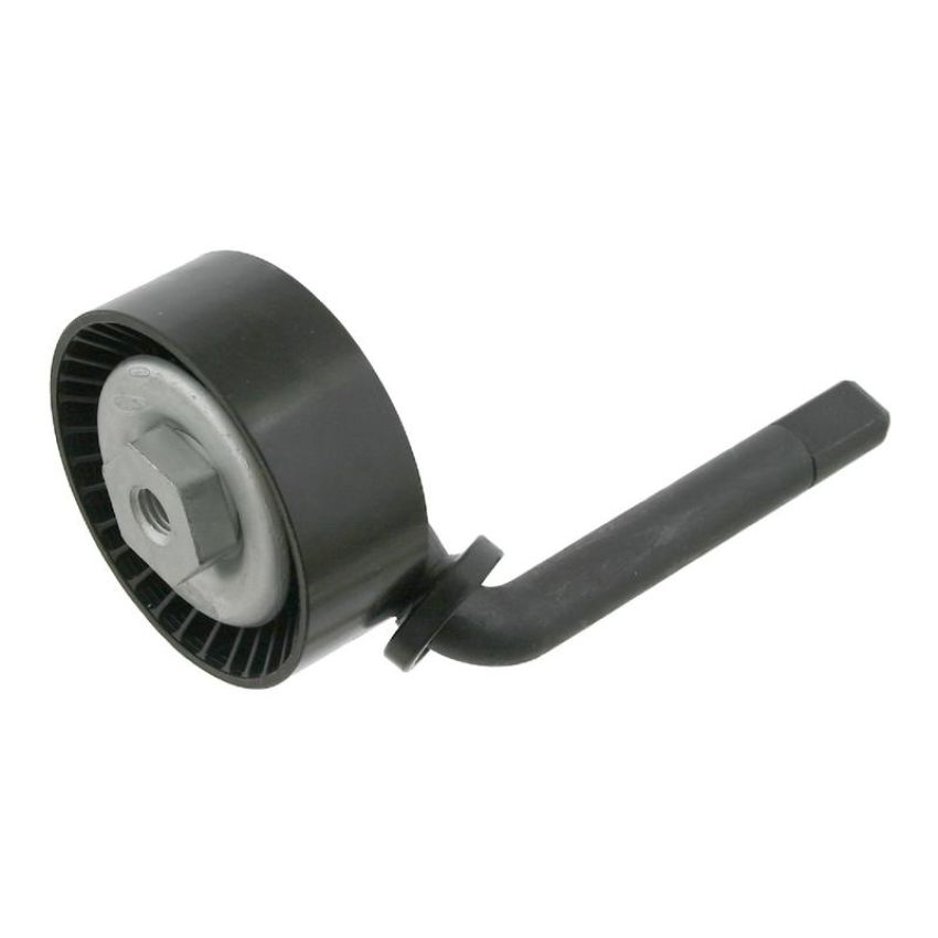 FEBI 27372 Tensioner Pulley with bracket, for auxiliary belt
