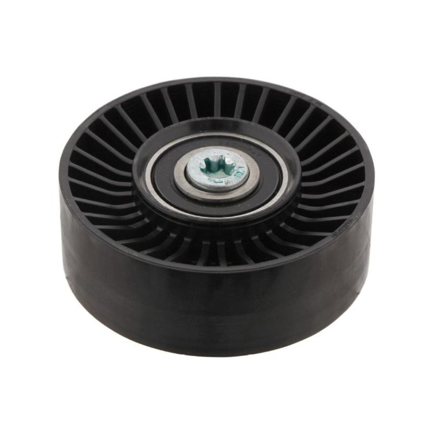 FEBI 28709 Idler Pulley for auxiliary belt, with bolt