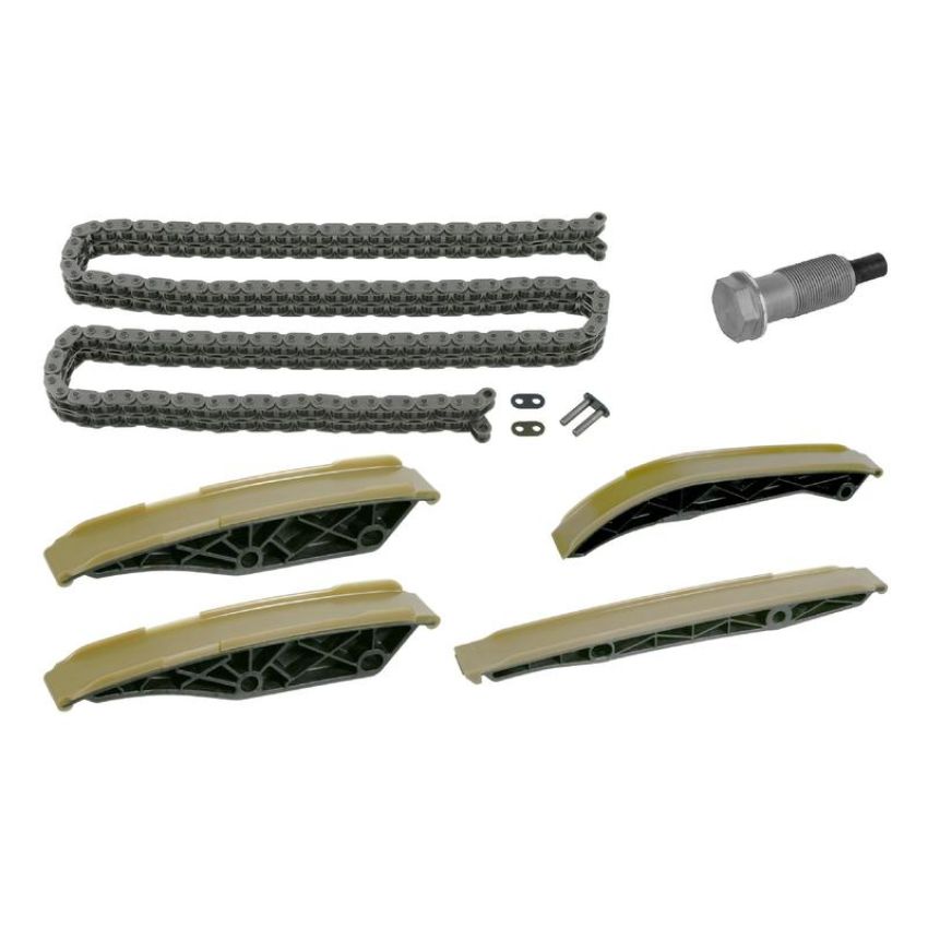 FEBI 30303 Timing Chain Kit for camshaft, with guide rails and chain tensioner
