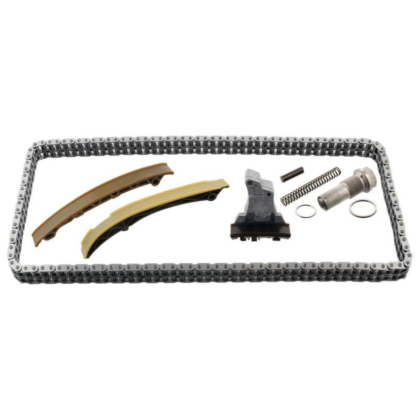 FEBI 30304 Timing Chain Kit for camshaft, with guide rails and chain tensioner