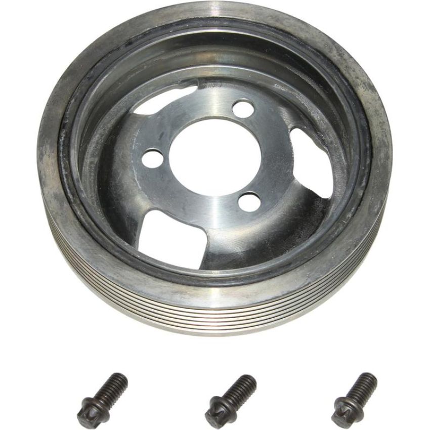 FEBI 33617 TVD Pulley for crankshaft, with bolts