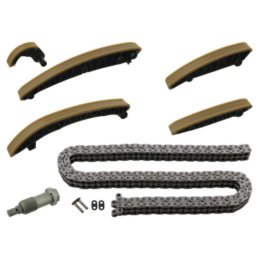 FEBI 48382 Timing Chain Kit for camshaft, with guide rails and chain tensioner