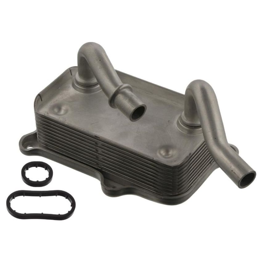 FEBI 49404 Oil Cooler for engine (car) / for manual transmission (truck), with gaskets