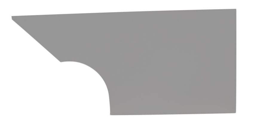 FIVESTAR FIV34001-27351-GL Qtr Panel High Impact Plastic Gray Left