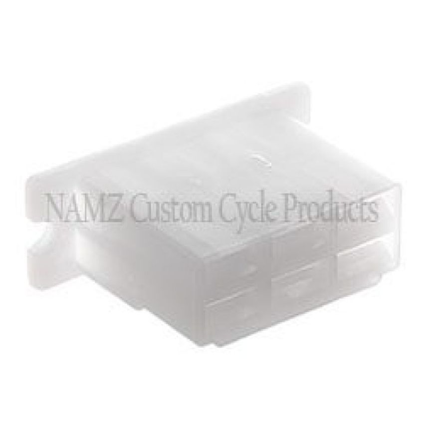 NAMZ NH-RB-6BT 250 Series 6-Position Dual Row Female Connector w/Mount (5 Pack)