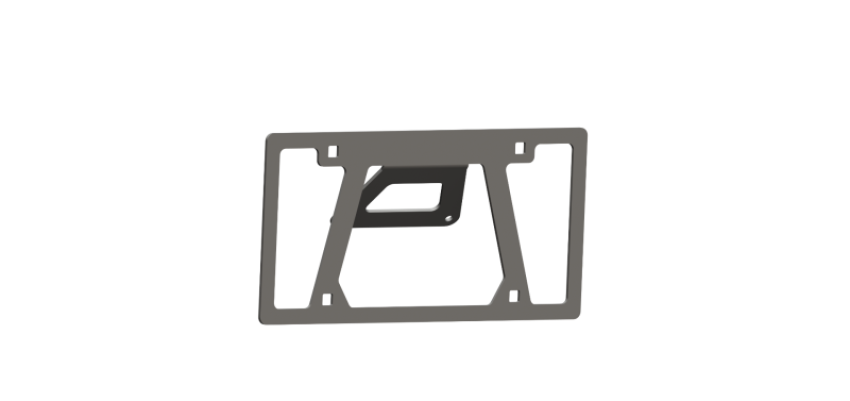 Road Armor LPB-iD Universal Front License Plate Mount- Tex Blk