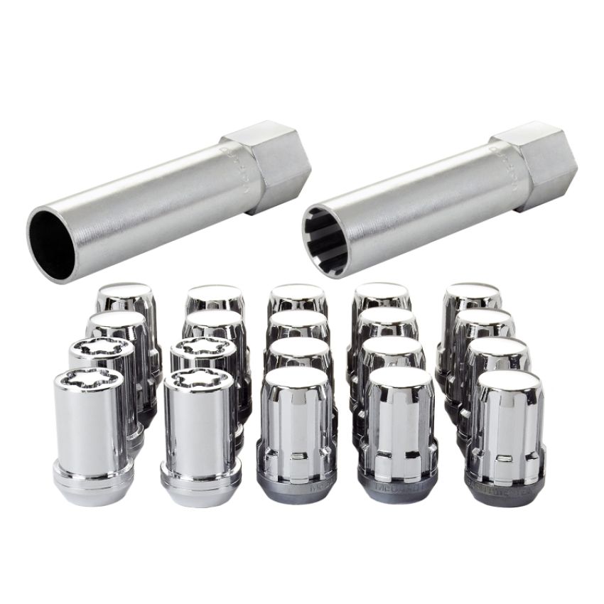 McGard (65554CN 12X1.25 MCG 5 LUG SPLINEDRIVE KIT, CHROME W/WHL LKS CLAMSHELL)