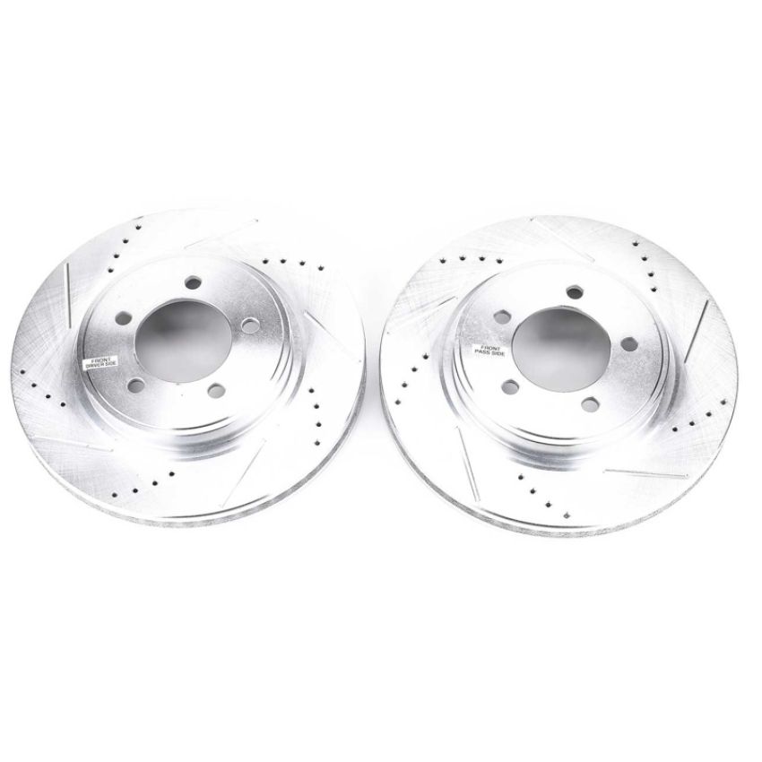 PowerStop AR82112XPR PowerStop Evolution Performance Drilled, Slotted & Plated Brake Rotor Pair