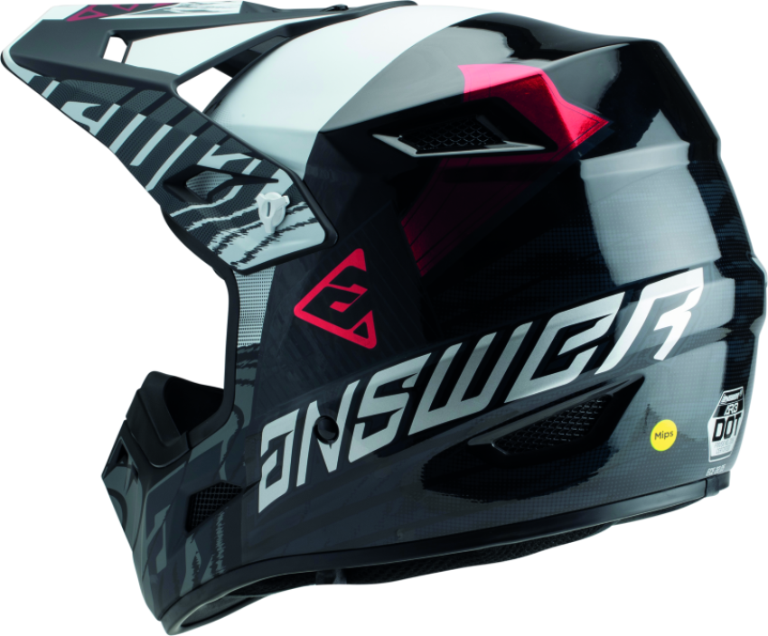 Answer 447710 AR3 Ronin Helmet Black/White/Crimson - Small