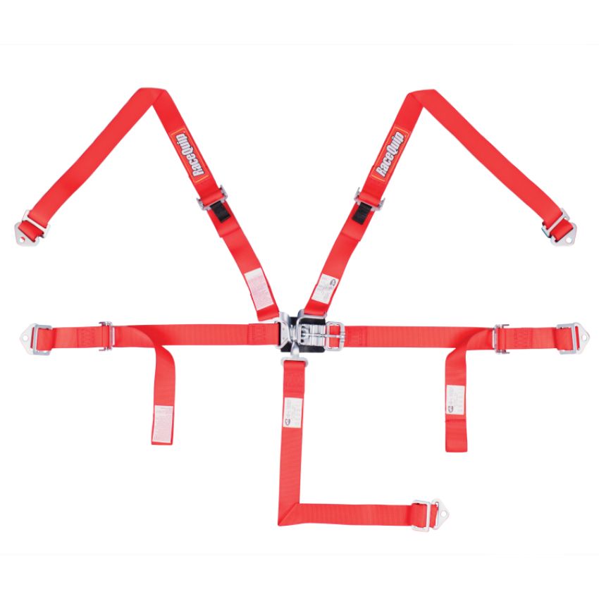 Racequip 709019 Red JR. L & L 5pt Harness
