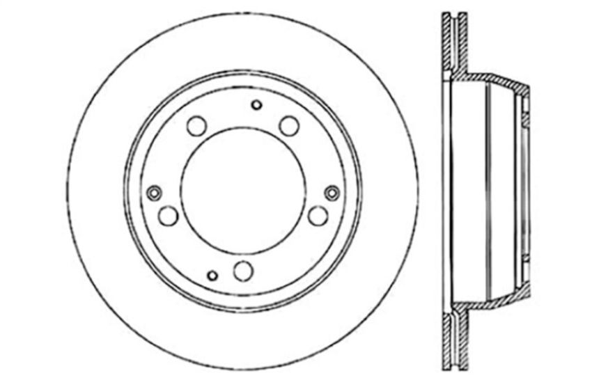 Stoptech 128.37019L Drilled Sport Brake Rotor