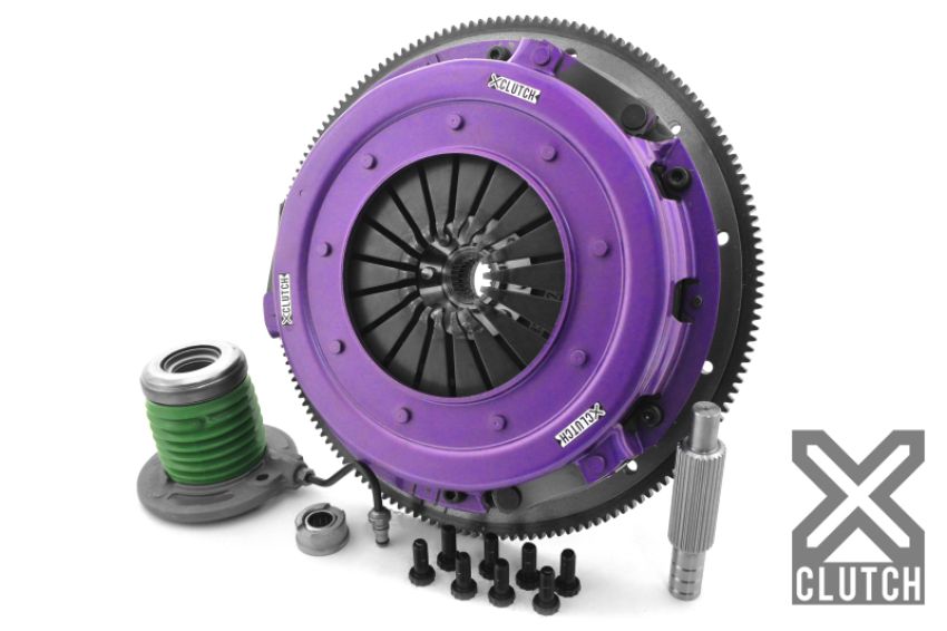 XCLUTCH XKFD27695-2G 07-12 Ford Mustang Shelby GT500 5.4L 10.5in Twin Solid Organic Clutch Kit
