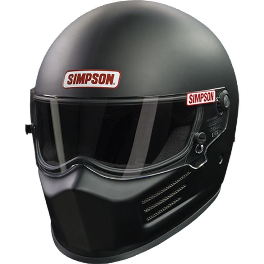 SIMPSON SAFETY SIM7200028 Helmet Bandit Medium Flat Black SA2020