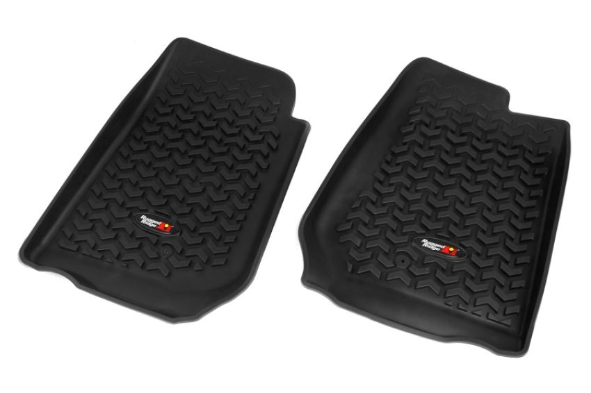 Rugged Ridge 12920.02 Floor Liner Front Black 2007-2018 Jeep Wrangler Unlimited JK 4 Dr