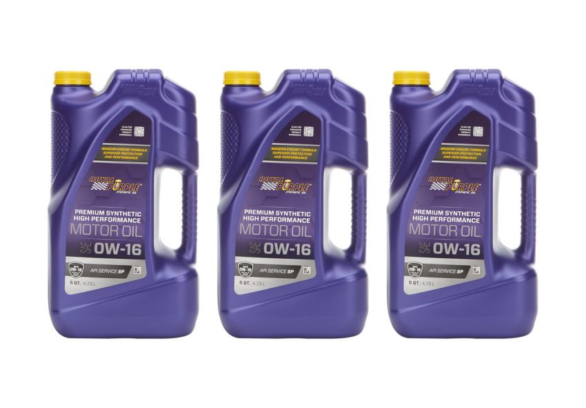 Royal Purple 53016 High Performance Ultra-Low Viscosity 0W-16 Motor Oil - 5 Quart