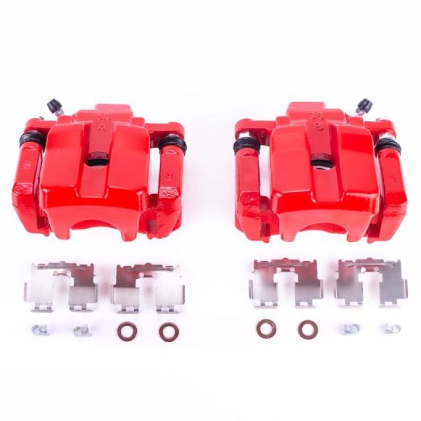 PowerStop S6186 Red Powder Coated Calipers