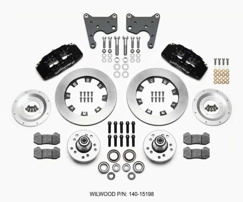 Wilwood 140-15198 Dynapro 6 Front Hub Kit 12.19in 65-72 CDP C Body -Drum