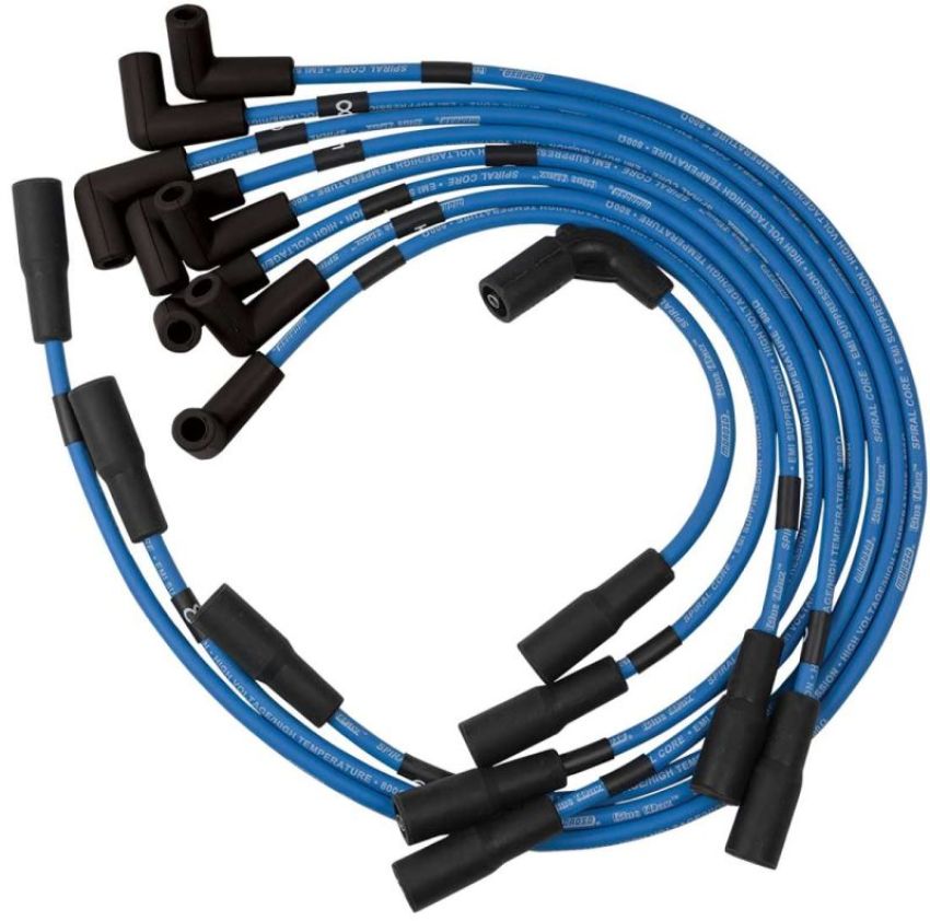 Moroso 72527 Custom Ignition Wire Set - Blue Max - Spiral Core