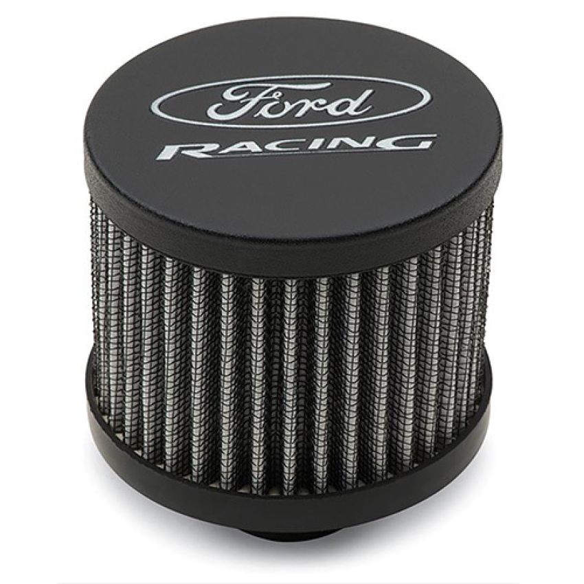 Ford Racing 302-234 Ford Racing Breather-Black Crinkle Finish-Unshielded