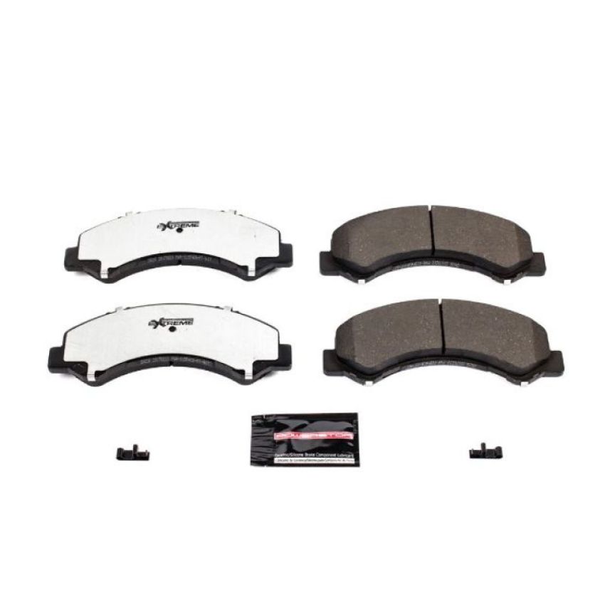 PowerStop Z36-826 PowerStop - Z36 Truck and SUV Carbon-Fiber Ceramic Brake Pads with Hardware Kit