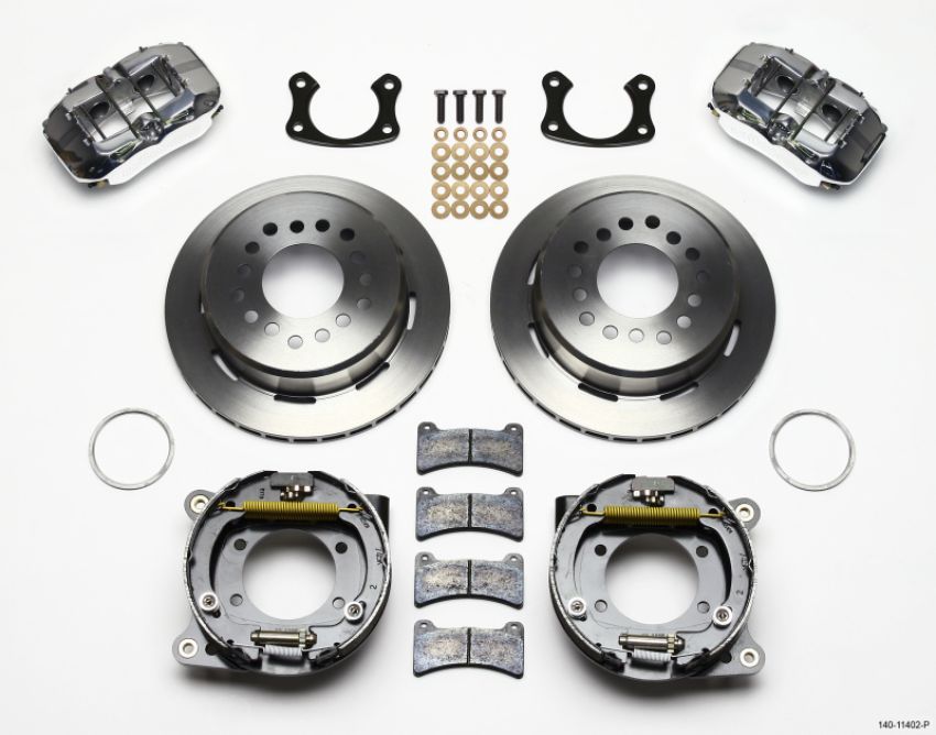 Wilwood 140-11402-P Dynapro Low-Profile 11.00in P-Brake Kit - Polish New Big Ford 2.36in Offset