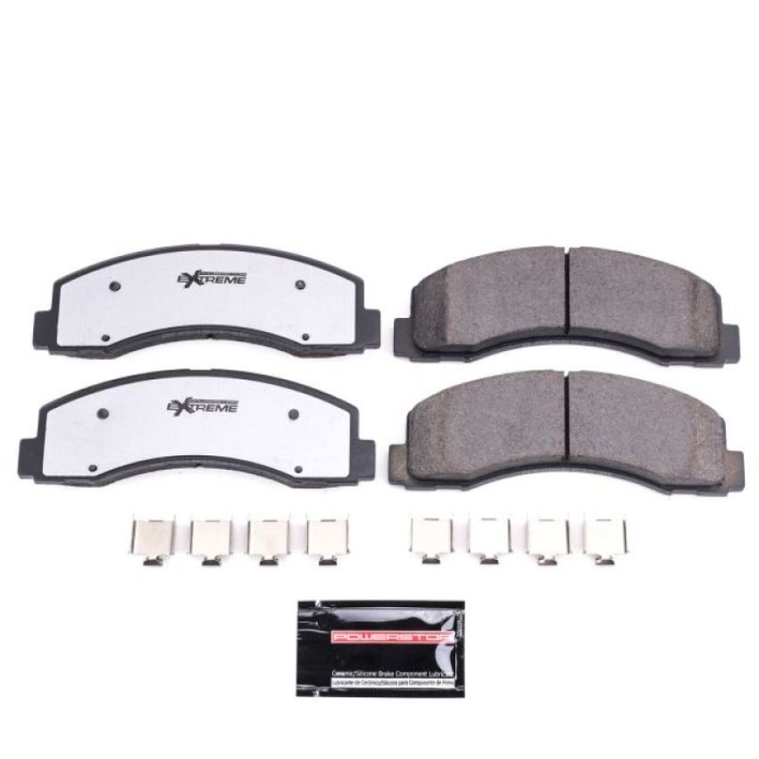 PowerStop Z36-2087 PowerStop - Z36 Truck and SUV Carbon-Fiber Ceramic Brake Pads with Hardware Kit