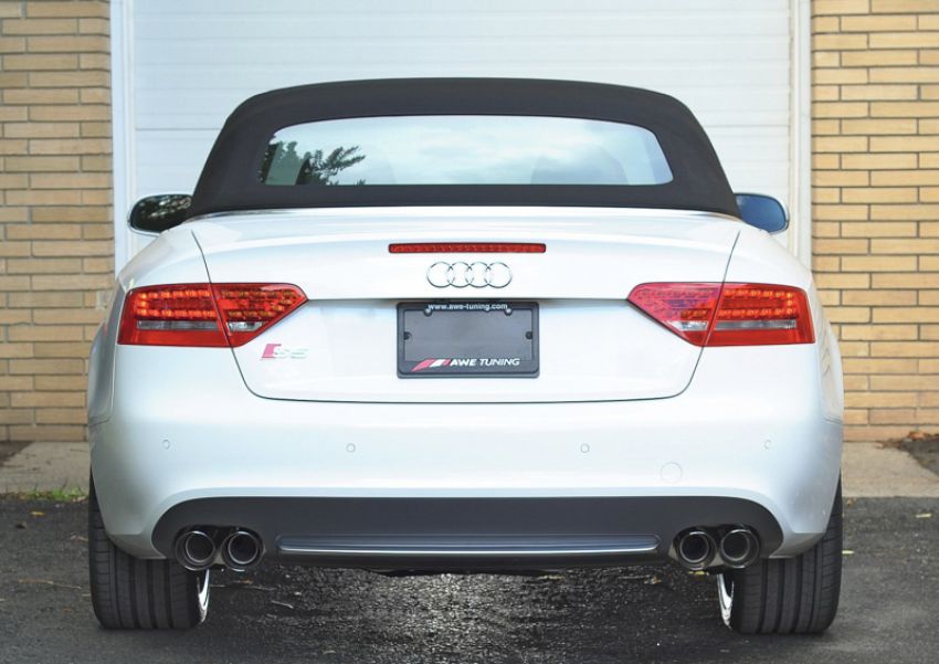 AWE Tuning 3415-43040 B8 / B8.5 S5 Cabrio Touring Edition Exhaust - Non-Resonated - Diamond Black Tips