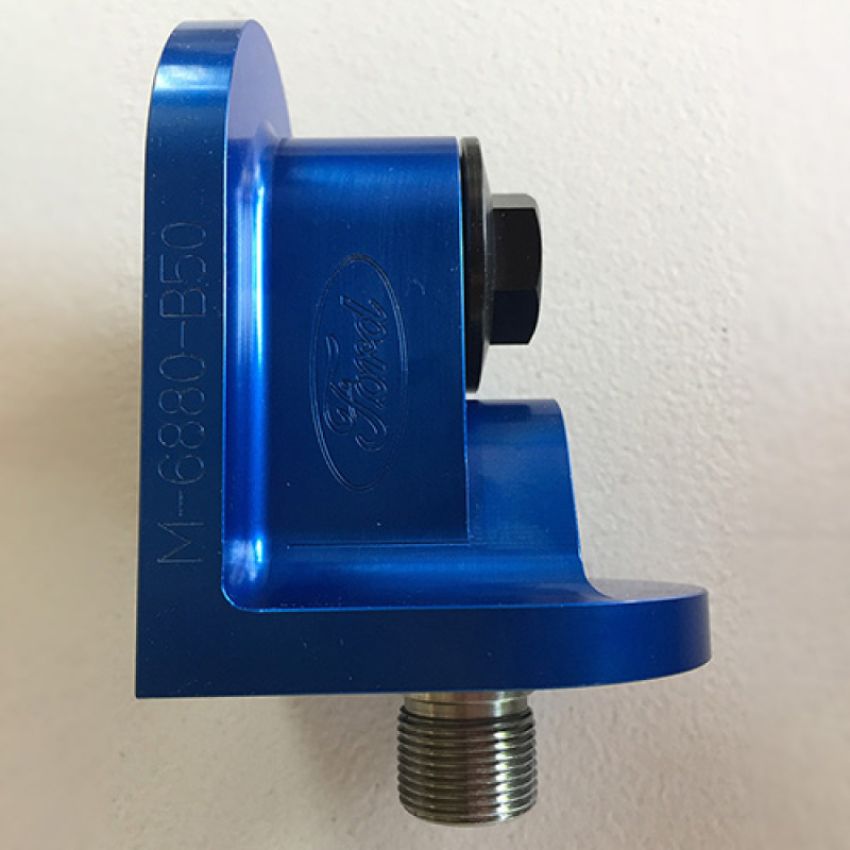 Ford Racing M-6880-B50 Billet 90 Degree Oil Filter Adaptor For Pushrod V8 Engines