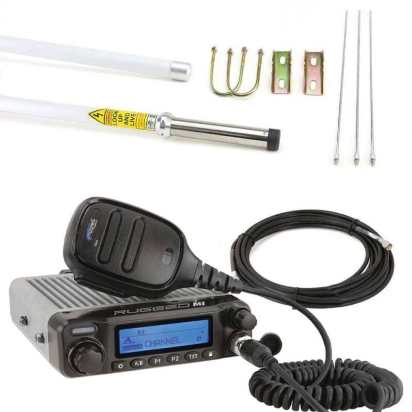 Rugged Radios BASECAMP-PLUS-M1 Base Camp - Digital M1 Mobile Radio with Fiberglass Antenna Kit