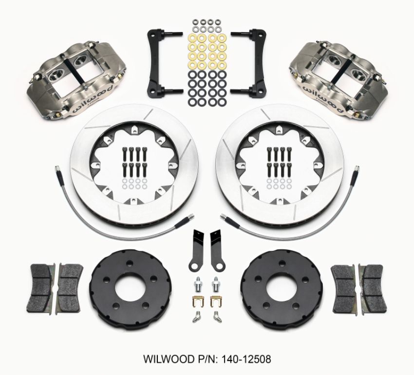Wilwood 140-12508 Forged Superlite 4R ST BB Front Kit Road Race 2005-2014 Mustang