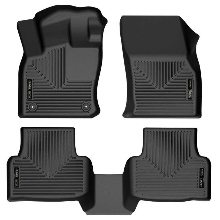 Husky Liners 95251 2022 Volkswagen Taos Weatherbeater Black Front & 2nd Seat Floor Liners