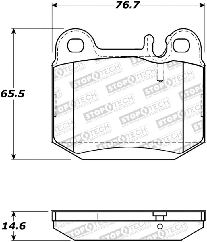 Stoptech 308.08740 Street Brake Pads
