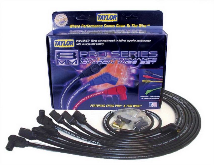 Taylor Cable 76027 SBC 8MM Pro Race Wires- Black