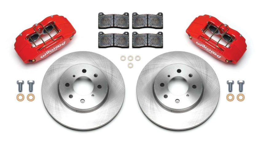 Wilwood 140-12996-R DPHA Front Caliper & Rotor Kit Red Honda / Acura w/ 262mm OE Rotor