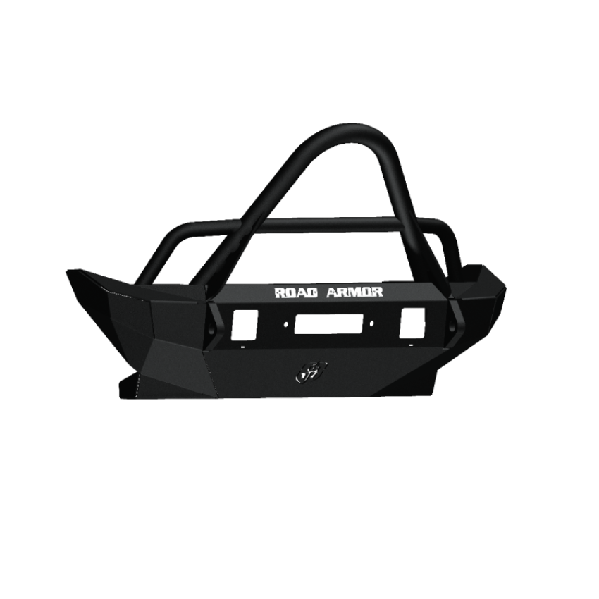 Road Armor 5072F5B 07-18 Jeep Wrangler JK Stealth Front Winch Bumper w/Stinger Guard Mid Width - Tex Blk