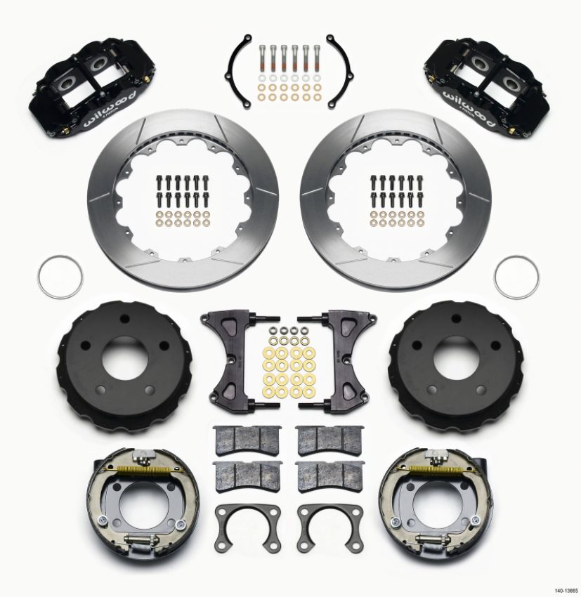 Wilwood 140-13665 Narrow Superlite 4R Rear P-Brk Kit 12.88in Big Ford New 2.38in Off Bronco 5 x 5.50