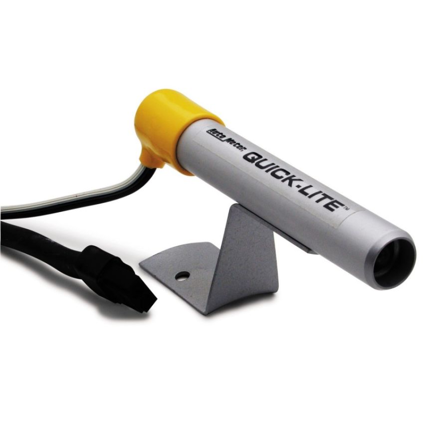 AutoMeter 5331 SHIFT LIGHT, AMBER LED, PEDESTAL, SILVER, QUICK-LITE