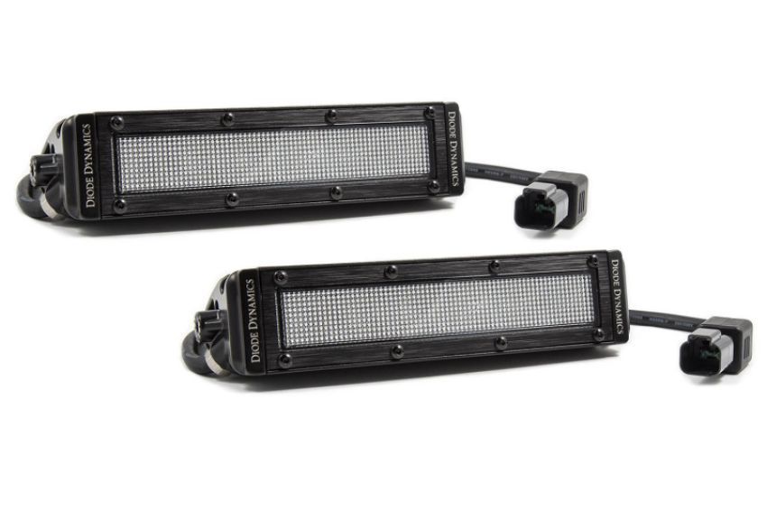 Diode Dynamics DD6032P 6 In LED Light Bar Single Row Straight SS6 - White Flood Light Bar (Pair)