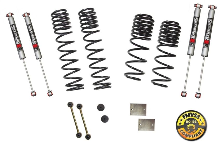 Skyjacker JL15RBPMLT 2018 Jeep Wrangler JL 4 Door 4WD (Rubicon) Long Travel 2 Stage 1in-1.5in Coil System