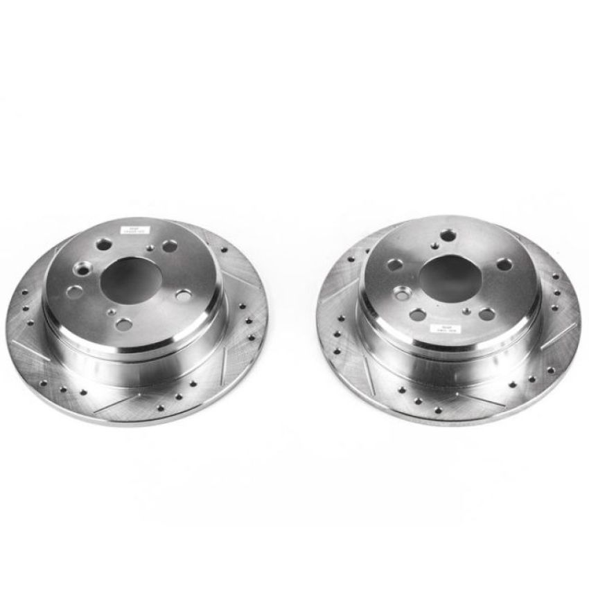 PowerStop JBR718XPR PowerStop Evolution Performance Drilled, Slotted & Plated Brake Rotor Pair
