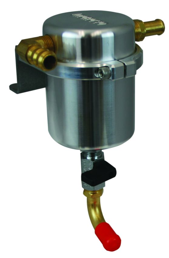 Moroso 85519 10-14 Volkswagen Golf/Jetta 2.0T Air/Oil Separator Catch Can - Large Body - Billet Aluminum