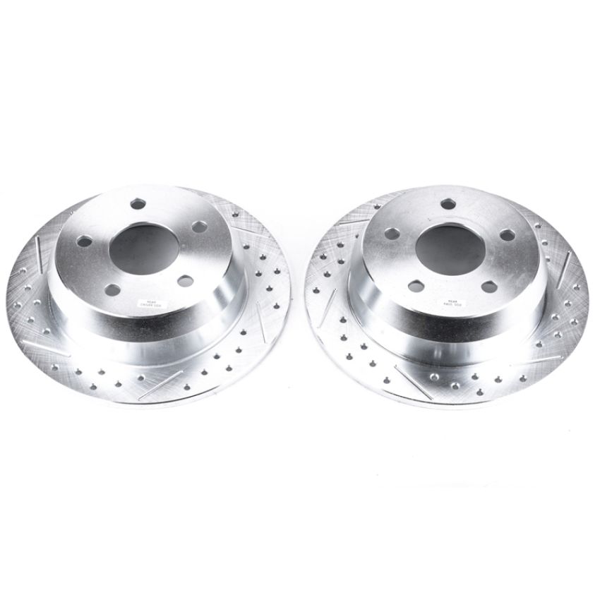 PowerStop AR8743XPR PowerStop Evolution Performance Drilled, Slotted & Plated Brake Rotor Pair