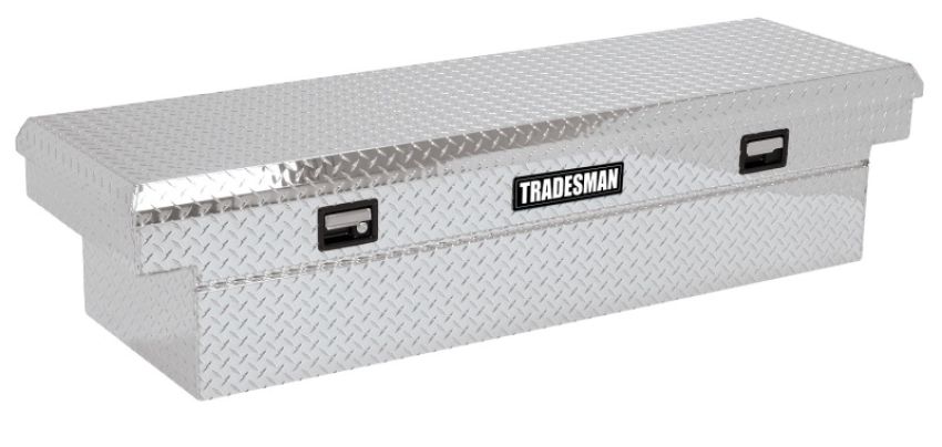 Tradesman 9305DB Aluminum Single Lid HD 28 Cross Bed Truck Tool Box Deep Well (72in.) - Brite